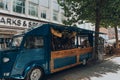 Crepes and galettes food truck on a street in York, UK