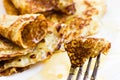 Crepes with honey