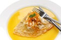 Crepes suzette , french dessert Royalty Free Stock Photo