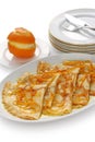 Crepes suzette , french dessert Royalty Free Stock Photo