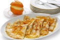 Crepes suzette , french dessert Royalty Free Stock Photo