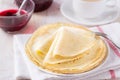 Creps with berry jam Royalty Free Stock Photo