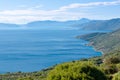 Cres island coast and mountains