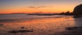 Crescent Bay beach at sunset Royalty Free Stock Photo