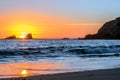 Crescent Bay sunset, Laguna Beach Royalty Free Stock Photo