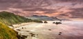 Crescent Beach from Ecola State Park along oregon coast Royalty Free Stock Photo