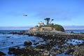 Crescent City, CA, USA - July 24, 2023: lighthouse Battery Point Light in Crescent City, California