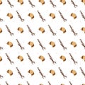 Crescent Cravings Gourmet Croissant Vector Pattern