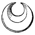 Crescent Difference used by armorists at the present time are nine in number, vintage engraving