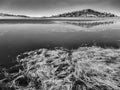 Crescent Lake in Arizona, infrared Royalty Free Stock Photo