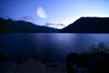 Crescent Lake at Night Royalty Free Stock Photo