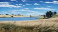 Crescent Lake: A Realistic Rendering Of A Midwest Grassland