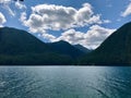 Crescent Lake and Clouds Washington State Royalty Free Stock Photo