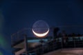 Crescent moon at Acapulco Mexico Royalty Free Stock Photo