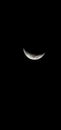 Crescent moon in kendari city