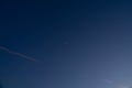 crescent moon in the middle of the sky Royalty Free Stock Photo