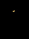the crescent moon at night is very beautiful Royalty Free Stock Photo