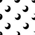 Crescent Moon Phases Vector Pattern Royalty Free Stock Photo