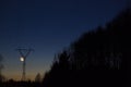 Crescent Moon and power line
