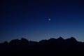 Crescent Moon Setting Over The Minarets