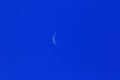 Crescent moon on the sky background Royalty Free Stock Photo