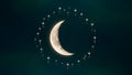 Crescent Moon and Stars Royalty Free Stock Photo