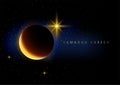 Crescent moon and stars for Ramadan theme Royalty Free Stock Photo