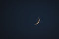 Crescent moon on a dark background Royalty Free Stock Photo