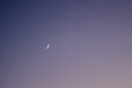 Crescent moon and venus. Royalty Free Stock Photo