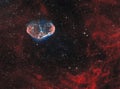 Crescent Nebula in the constellation Cygnus Royalty Free Stock Photo