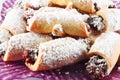 Crescent Rolls with plum jam Royalty Free Stock Photo