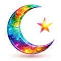Vibrant Crescent Script Icon