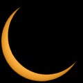 Crescent sun during a solar eclipse Royalty Free Stock Photo