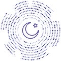 crescent vector icon. crescent editable stroke. crescent linear symbol for use on web and mobile apps, logo, print media. Thin