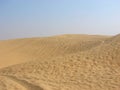 Crescentic Sand Dunes in the Great Rann, Jaisalmer, Rajasthan, India Royalty Free Stock Photo