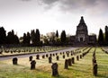 Crespi dAdda, Italy. Cemetery Royalty Free Stock Photo