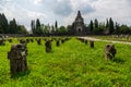 Crespi d\'Adda, Italy. Historic settlement in Lombardy, a great example of the 19th-century company towns built in europe. Royalty Free Stock Photo