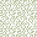 Cress Cross small elements pattern.Small Ladder elements pattern.Green elements white base seamless pattern Royalty Free Stock Photo