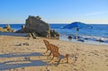 Cress Street Beach south of downtown Laguna Beach, California Royalty Free Stock Photo