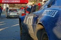 Historic Monte-Carlo Rally checkpoint close-up