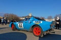 Lancia Stratos arrives at Historic Monte-Carlo Rally halt in Crest