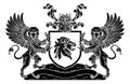 Crest Lion Griffin Coat of Arms Griffon Shield