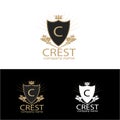 Crest Logo templates vector image. AI Illustrator.