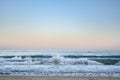 Crest of a wave in the Black Sea at sunset, selective focus. Sea waves background series images