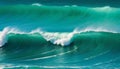 Cresting Ocean Wave Royalty Free Stock Photo