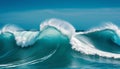 Cresting Ocean Waves Royalty Free Stock Photo