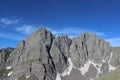 Crestone Peak and Crestone Needle, Colorado Rocky Mountains Royalty Free Stock Photo