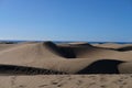 The crests of beautiful dunes and the deep shadows of Gran Canaria.