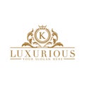 Crests logo, Hotel logo, luxury letter monogram Royalty Free Stock Photo