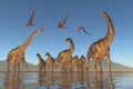 Cretaceous Argentinosaurus Herd